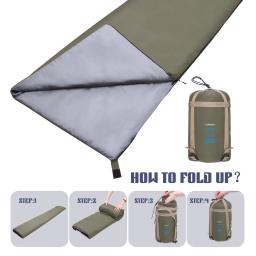 Lixada 190*75cm ao ar livre portátil envelope saco de dormir acampamento viagem caminhadas multifuncional ultra-leve 680g mochila - Image 6