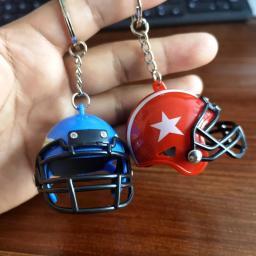 Criativo Rugby Capacete Chaveiro Pingente, Lembrança de Futebol Americano, Jóias Esportivas, Mini Capacete, Chaveiro do carro, Ornamento do saco - Image 3