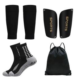 Meias esportivas antiderrapantes para homens e mulheres, futebol, mangas de perna, futebol, treinamento, basquete, saco de cordão, 4 pcs - Image 1