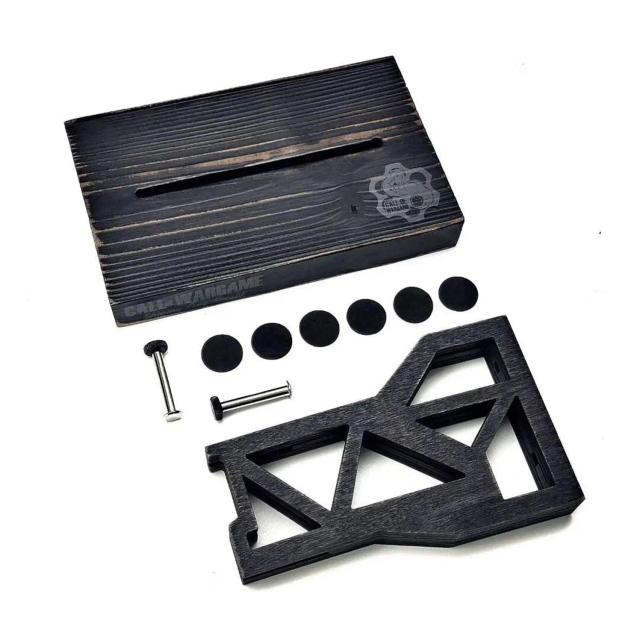 Exposição de Suporte para Armas Táticas: Estande de Madeira para Rifle AR15 e Ferramentas de Caça para Airsoft e Paintball