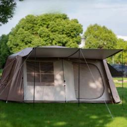 Impermeável Dupla Camada Barracas De Acampamento, Abrigos De Barraca De Praia Automáticos, UV Portátil Ao Ar Livre Glamping Tendas Turísticas, Natureza Caminhada - Image 4