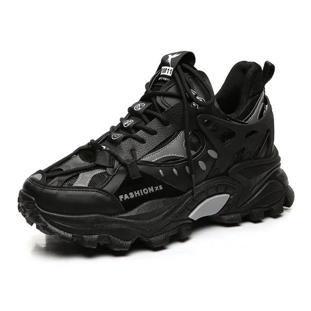 Sapatos Masculinos Respiráveis Vulcanizados com Plataforma: Aumente Sua Altura com Estilo e Conforto para Atividades ao Ar Livre