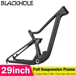 Quadro de suspensão total de carbono xc, 29 polegadas, choque traseiro, 165mm, suspensão total, mtb, quadro de carbono através do eixo 148mm, quadro de mountain bike 29 - Image 6