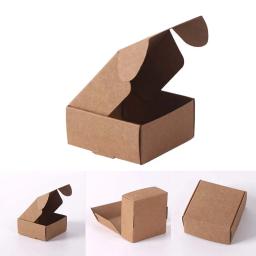 Caixa De Presente De Papel De Embrulho Caixa De Embalagem Quadrada Kraft Suprimentos De Favor De Festa De Casamento, Handmade Sabonete Chocolate Candy, 50Pcs - Image 6