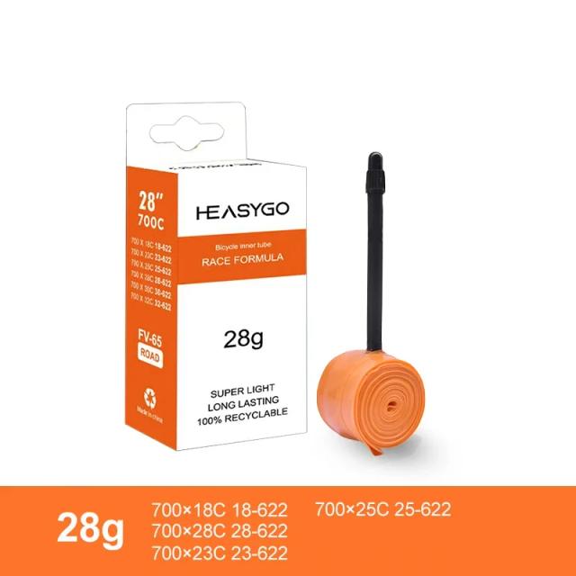 Tubo Interno Bicicleta Estrada Ultraleve TPU 700c 18-32c Válvula Francesa 65mm