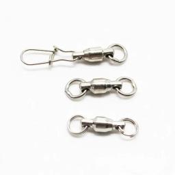 Pin De Conector De Pressão Giratória, Rolamento De Esferas, Kit De Fivela De Anel De Rolamento, Linha De Lure Conectar, Bloqueio Cruzado, Ferramentas De Pesca, 20Pcs - Image 4