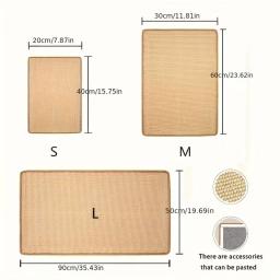 Tapete de sisal para gato de estimação, Coçar a placa para proteger o sofá, Resistente a arranhões garras de abrasão, Não caia motos, Cat Supplies - Image 4