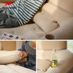 Cama de casal encosto inflável, encosto destacável, colchão de ar totalmente automático, acampamento ao ar livre, um toque, novo - Image 4