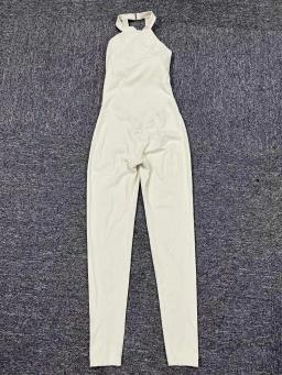 Conjunto de legging treino de ioga para mulheres, bodysuit fitness, esportes siameses, treino de ginástica, macacão único, roupa ativa, fivela no pescoço, 2021 - Image 5