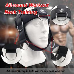 Arnês de pescoço e cabeça para levantamento de peso, treinamento com bandas de resistência, âncora porta e corrente, treino muscular gama completa - Image 3