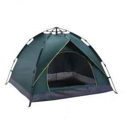 Tenda de acampamento totalmente automática, para 1-2/3-4 pessoas, à prova de chuva, à prova de vento, anti-uv, barracas ao ar livre para praia, viagem, mochilão, caminhada - Image 1