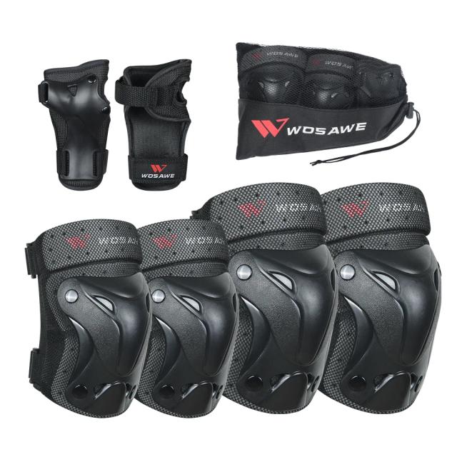 Conjunto de Proteção Multi-Esportiva WOSAWE para Crianças: Cotoveleiras, Protetores de Pulso e Almofadas para Patinação, Ciclismo, Skate e Scooter