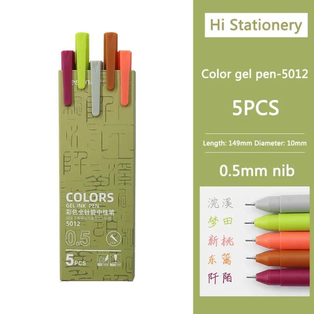 Canetas de Gel Coloridas Kawaii para Escrever e Personalizar sua Papelaria de Volta às Aulas