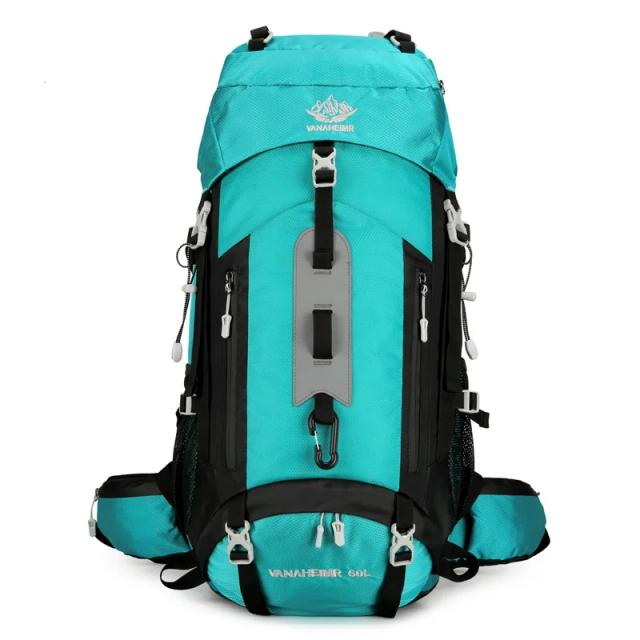 Mochila de Acampamento Impermeável para Homens e Mulheres - Ideal para Trekking, Escalada e Aventura ao Ar Livre com Compartimento para Hidratação