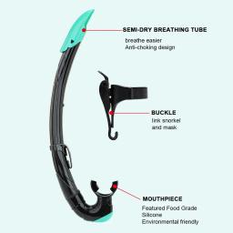 Oulylan Snorkeling Set para Adultos, Saia De Silicone, Óculos Anti-Fog, Máscaras De Mergulho, Equipamento De Piscina, Profissional - Image 6