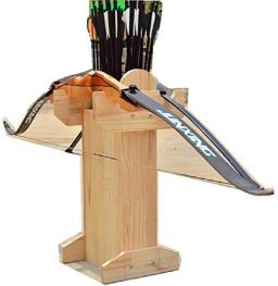 Recurva tradicional Composite Solid Wood Bow e Seta Stand, Floor-Standing Exposição Vertical, Archery Hall, Amusement Park S - Image 3