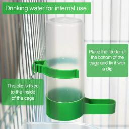 Pássaro do animal de estimação bebedor alimentador colher de alimentos suprimentos pássaro papagaio periquito copos de água automática para animais de estimação papagaio gaiola - Image 5