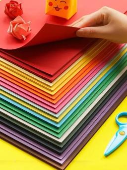 Cartão Colorido para Impressão Artística, Papel Artesanal, Materiais de Produção, Embalagens para Pintura e AR, 60 Folhas por Embalagem - Image 1