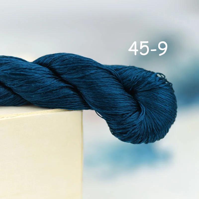 Fio Bordado Natural para Casamento, 100% Seda Amoreira, Fios Turquesa, Fio Floss, Azul Ciano 37 40 42 43 45 46 47 48 - Image 1