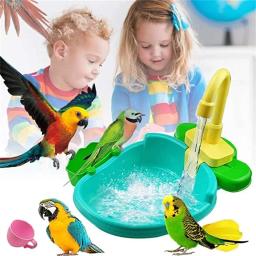 Chuveiro papagaio para animais de estimação, gaiola de banho para pássaros, bacia para pássaros, chuveiro, brinquedo papagaio, acessórios para banheira, 1pc - Image 1
