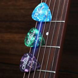 Alice-palhetas para guitarra, acessório para guitarra, acústico, elétrico, multicolorido, 0,46/0,71/0,81mm, 100 peças - Image 3