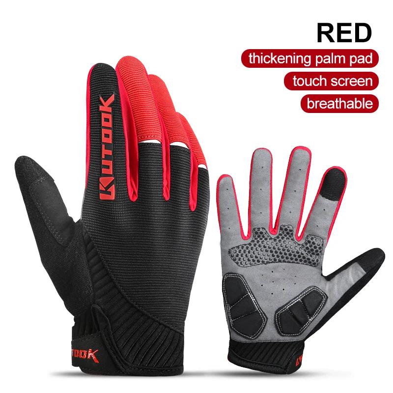 Luvas de Desporto ao ar livre Luvas de Fitness dos homens Dedo Longo Inverno Windproof Ciclismo Bicicleta Luva MTB Estrada Bicicleta Tática Luva KF401 - Image 1