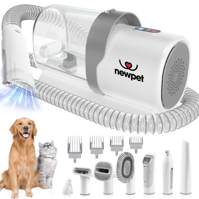 Aspirador Newpet para Remoção de Pêlos de Animais com Kit Completo e Copo de 2,5L