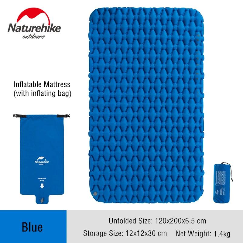 Naturehike-Colchão Inflável, Almofada de Ar Portátil, Esteira de Dormir, À Prova D' Água, Almofada Impermeável, Ultra Leve, Viagem, Caminhadas, Camping - Image 1