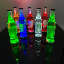 LED Light Up Coasters Adesivo, Atmosfera Adereços, Garrafa de vinho Adesivos Luzes, Boate Light, Festa da Cerveja, Glow Glass Coaster - Image 5