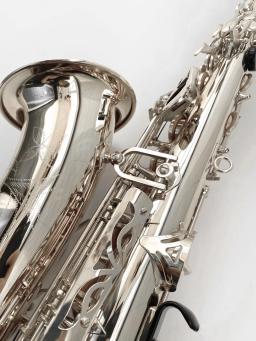 Prata Saxofone Alto Profissional, E-Flat, One-to-One Estrutura, artesanato japonês, Jazz Instrumento, sax alto, alta qualidade, 62 - Image 2