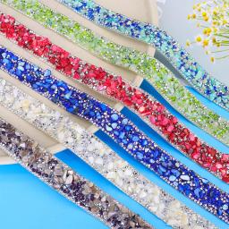 Auto-adesivo cristal strass adesivo, fita do diamante, DIY artes artesanato, decoração do carro e telefone, 1 quintal - Image 3