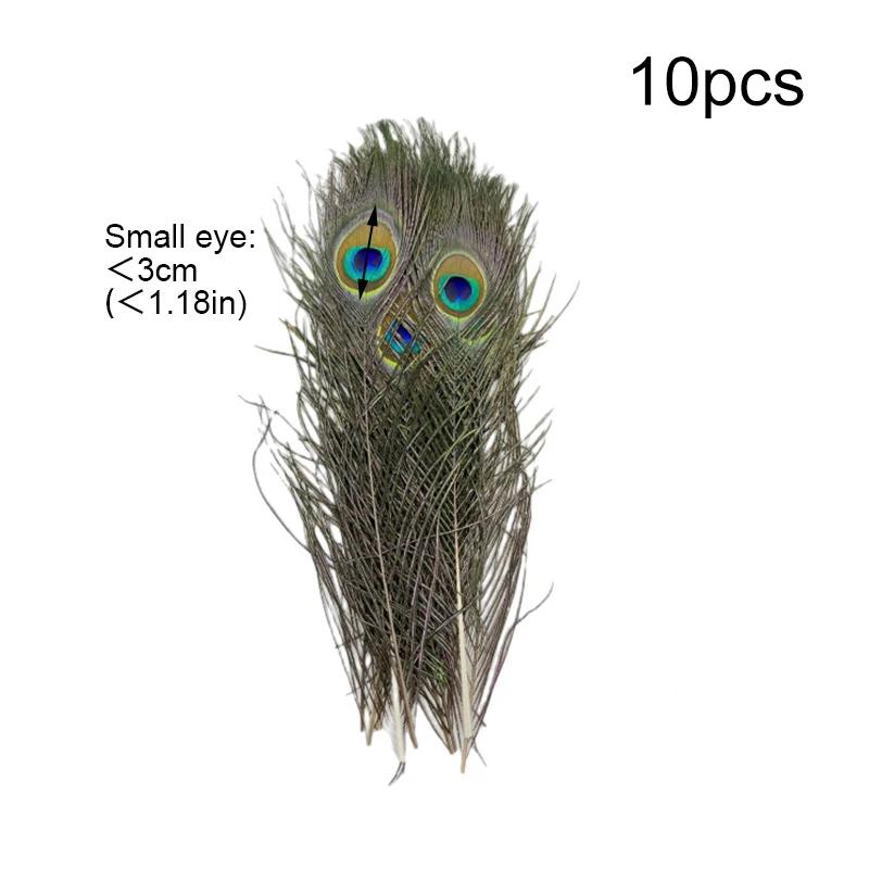 Penas de pavão para casa e hotel, artesanato, decoração, casamento, bricolage, jóias, acessórios, 25-30cm, 10pcs - Image 1