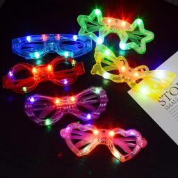 Óculos LED Light Up para crianças e adultos, Neon Glow in the Dark, Artigos para festas, Decoração de aniversário, 10 pcs, 20 pcs, 30 pcs, 40 pcs, 50 pcs - Image 2