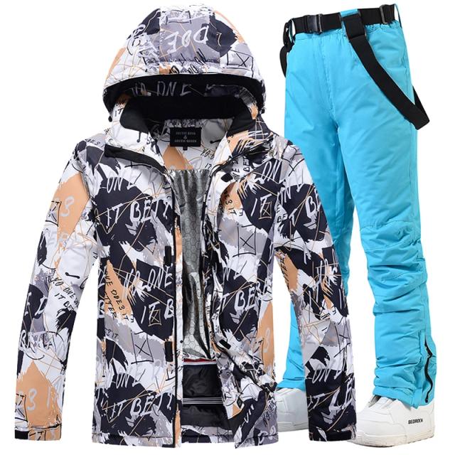 Conjunto de Esqui Snowboard Masculino e Feminino para Neve Inverno