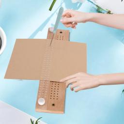 Kits de encadernação de livros, faça você mesmo, artesanato, arte, furador, scrapbook, estrela reta, curvada, agulha, notebook, artesanato, ferramentas iniciais de encadernação - Image 3