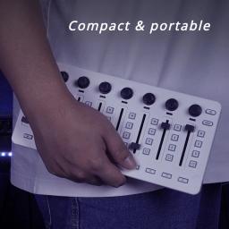 M-VAVE smc dj mixer controlador midi sem fio console de mixagem 8 codificador controle software conexão bt para windows/mac/ios/android - Image 4
