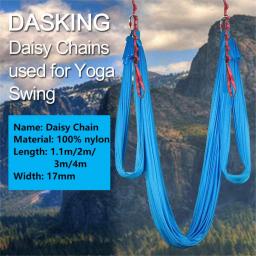 Yoga Hammock Strap Extensão, Daisy Chains, Pilates Stretch Belt, Nylon ajustável, Wearproof Outdoor Escalada Sling Corda, 1.1 m, 2 m, 3 m, 4m - Image 3