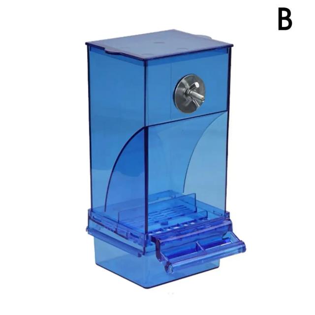 Alimentador Automático para Pássaros com Proteção Contra Derramamento e Respingos, Design Transparente e Versátil para Gaiolas e Caixas