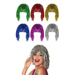 Perucas Cosplay Coloridas Vibrantes com Chapéus Divertidos, Ideal para Discoteca, Bolas, Festas de Aniversário, Reuniões de Grupo, 1Pc - Image 1
