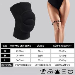 Joelheiras de esportes respiráveis absorventes de choque, proteção macia para dança, ioga, voleibol, basquete, navio da gota, atacado - Image 6
