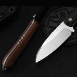 FREETIGER-Faca reta com bainha K, 14C28N, lâmina de aço, alça Micarta, ao ar livre, caça, camping, Bushcraft, EDC - Image 6