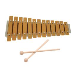 Glockenspiel-Xilofone de madeira com chaves metálicas, 13 notas, percussão clássica com 2 baquetas, presente para iniciantes e estudantes - Image 1