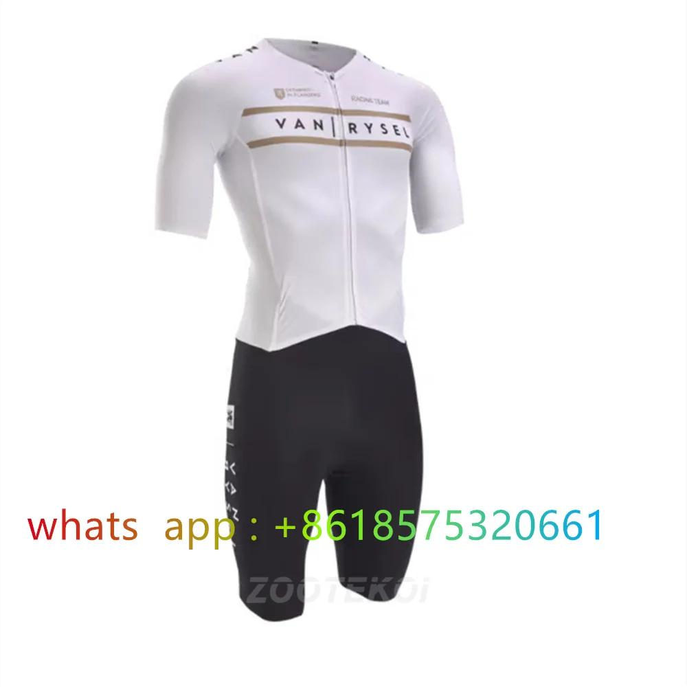 Vankrysel novo macacão de triatlo de uma peça de corrida de estrada velocidade trisuit verão respirável esporte ao ar livre mtb ciclismo skinsuit tri kit - Image 1