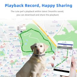 Lovely Bells Smart Pet GPS Tracker, localizador 2G, aplicativo de telefone, localização em tempo real, dispositivo de rastreamento com coleira, cachorro, crianças - Image 1