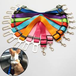 Cinto de segurança ajustável para cães e gatos, guia para cães, coleira pequena e média, acessório de viagem - Image 2