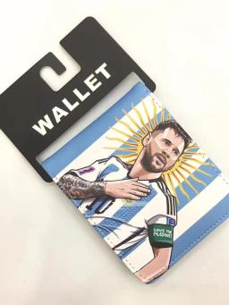 Carteira colorida para bolsa de futebol Messi, Cristiano Ronaldo, Mbappé, lembrança do clube, presente para menino, novo, fãs - Image 2