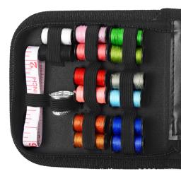 Portátil Mini Costura Box Set, Kit De Costura, Sacos De Armazenamento, Organizador De Diversos, Ferramentas Home, Acessórios De Costura, 14 Agulhas, Viagem - Image 3
