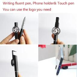 Sublimação Imprimir Em Branco Gel Pen com Suporte Do Telefone, Imagem personalizada, Presente DIY, Touch Screen Stylus, 24 pcs - Image 2