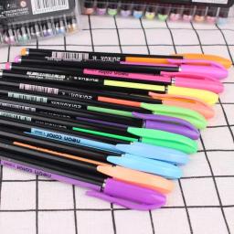 Glitter Gel Canetas Set, Adulto Coloring Book, Revistas, Desenho, Doodling, Art Markers, Promoção, Escola, Escritório, 12Pcs - Image 2