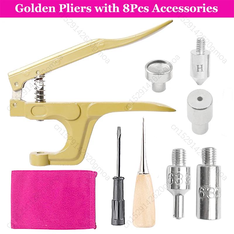 Botões de pressão de metal, botões de pressão com alicate de pressão, acessórios de costura para roupas/abrigos/bolsas/artesanato de couro - Image 1